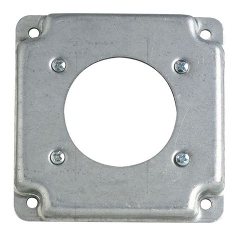 steel city 1 gang 4 inch electrical box cover square|galvanized square box cover.